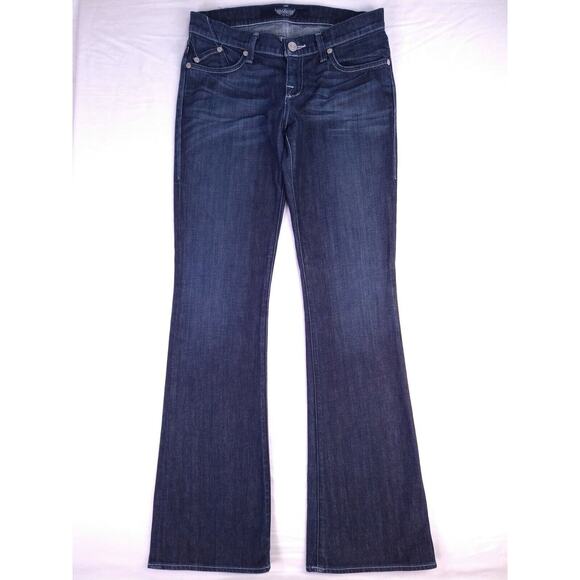 Rock & Republic Kassandra Dark Wash Stretch Embellished Sz 28 - Picture 1 of 12